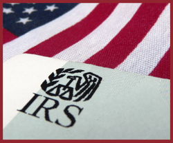 IRS $ American Flag Image