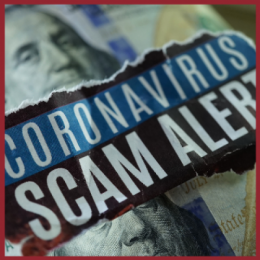 Coronavirus Financial Scam Alert Image