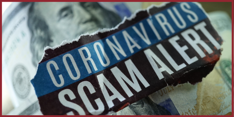 Coronavirus Financial Scam Alert Image